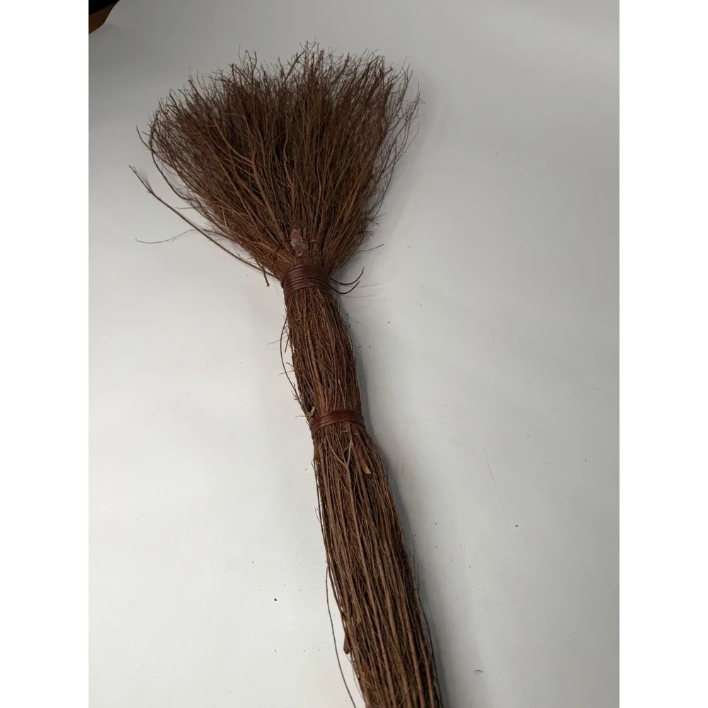 36 In. Scented Cinnamon Broom Natural Twigs Rope Tied Fireplace Rustic